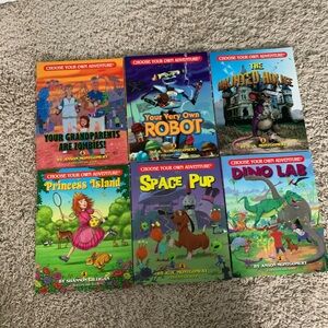 6 Children choose your own adventure books